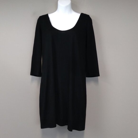 TOBI Black open Back strap U Swing Dress Size M - Picture 1 of 9